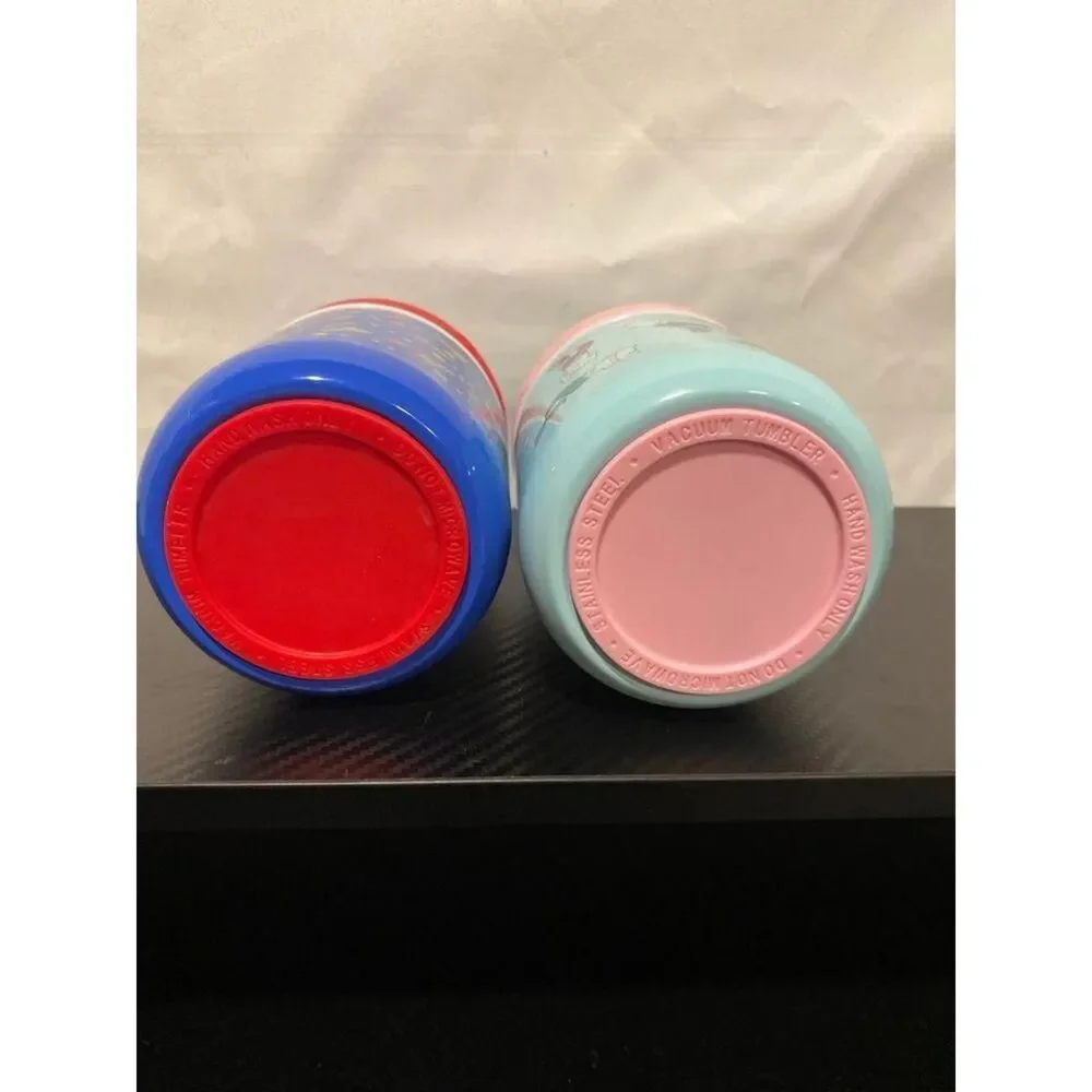 2 Kinsho Insulated Food Jars Rockets and‎ Kitty Rainbows